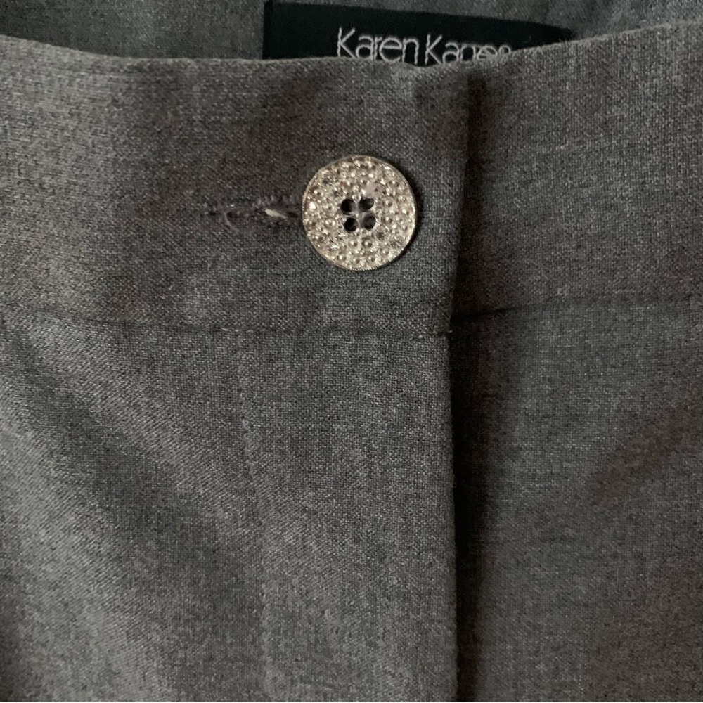 Karen Kane Gray Trousers - Picture 2 of 6